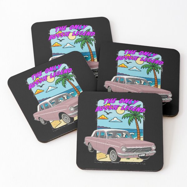 Item preview, EH Holden The Only Aussie Legend Classic Car Art in Pink designed and sold by Michael van der Hoorn.