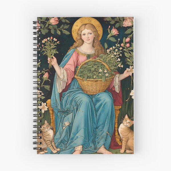 Item preview, Saint Gertrude of Nivelles with cats. designed and sold by Natalia-Vlad.