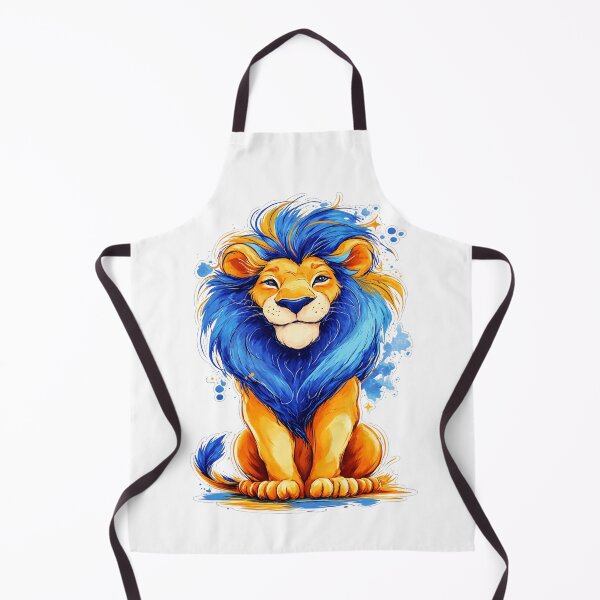 Item preview, Neon Mane King – Electric Lion designed and sold by ArtesioByZaber.
