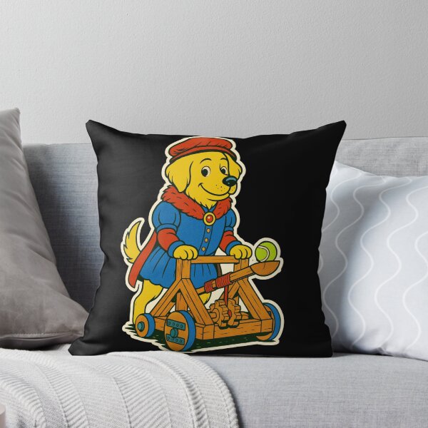 Item preview, Castlecore Pets: Labrador – Siege Engineer with Trebuchet – Gift for Labrador Lovers • Retro Comics • Vintage Halftone designed and sold by JacobKAurumhead.