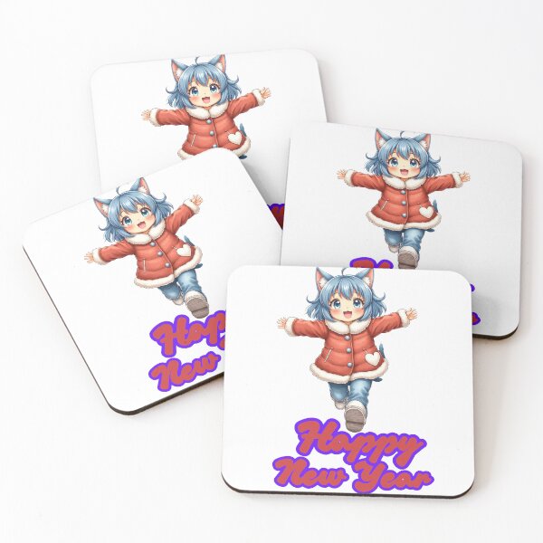 Item preview, Kitty Catty happy new year designed and sold by Mozaice Art.