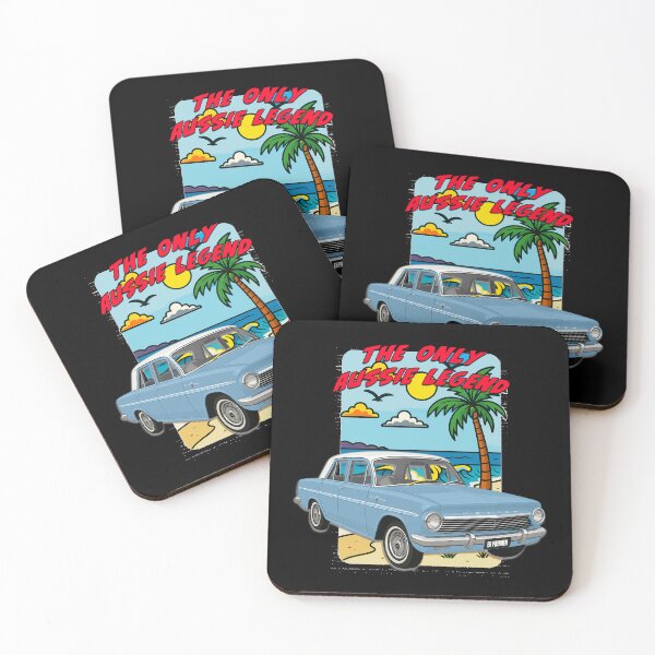 Item preview, EH Holden The Only Aussie Legend Classic Car Art in Light Blue designed and sold by Michael van der Hoorn.