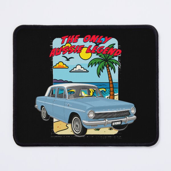 Item preview, EH Holden The Only Aussie Legend Classic Car Art in Light Blue designed and sold by Michael van der Hoorn.