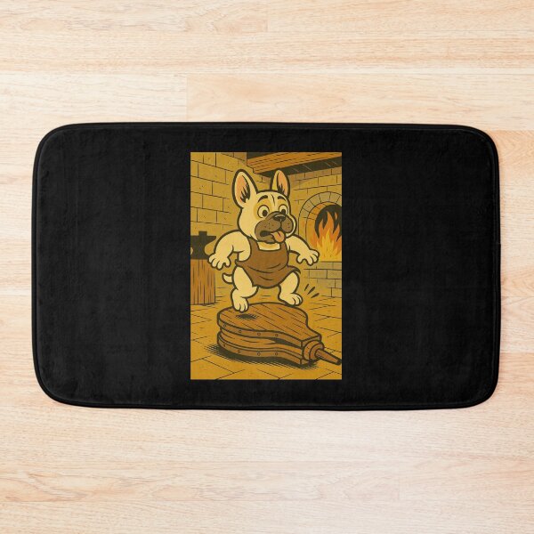 Item preview, Castlecore Pets: French Bulldog – Medieval Workout Pup – Gift for French Bulldog Lovers • Retro Comics • Vintage Halftone designed and sold by JacobKAurumhead.