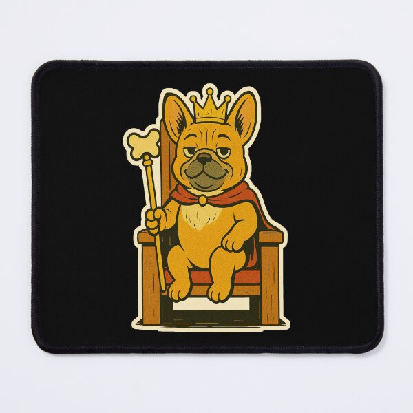Item preview, Castlecore Pets: French Bulldog – Crowned Castle Pup – Gift for French Bulldog Lovers • Retro Comics • Vintage Halftone designed and sold by JacobKAurumhead.