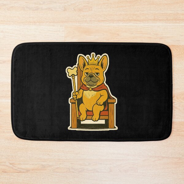 Item preview, Castlecore Pets: French Bulldog – Crowned Castle Pup – Gift for French Bulldog Lovers • Retro Comics • Vintage Halftone designed and sold by JacobKAurumhead.