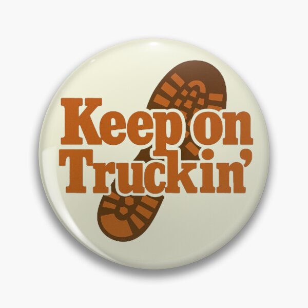 Item preview, Keep on Truckin’ Retro Shoeprint Typography Design designed and sold by H2Vibes.