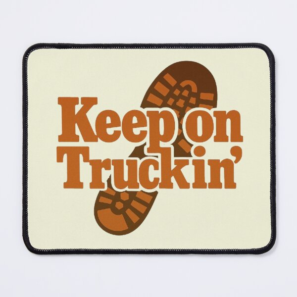 Item preview, Keep on Truckin’ Retro Shoeprint Typography Design designed and sold by H2Vibes.