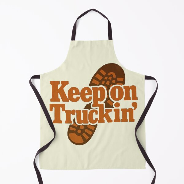 Item preview, Keep on Truckin’ Retro Shoeprint Typography Design designed and sold by H2Vibes.