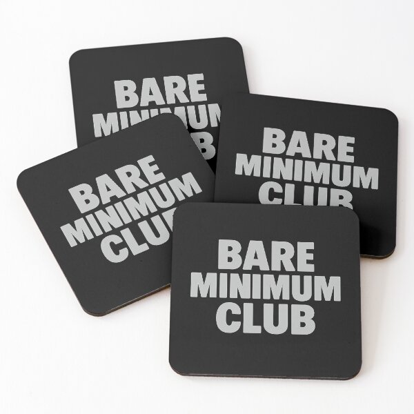 Item preview, Bare Minimum Club – Relatable Burnout Humor Quote Design for Overworked, Tired, and Low-Energy Days designed and sold by AddictiveDesign.