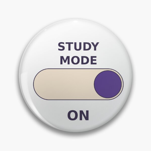 Item preview, Study Mode: On – Minimal Productivity Sticker & Poster designed and sold by LissethsWorld.
