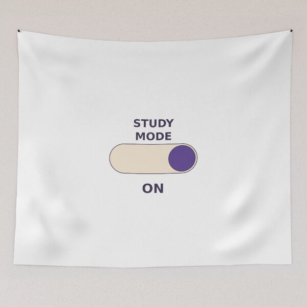 Item preview, Study Mode: On – Minimal Productivity Sticker & Poster designed and sold by LissethsWorld.