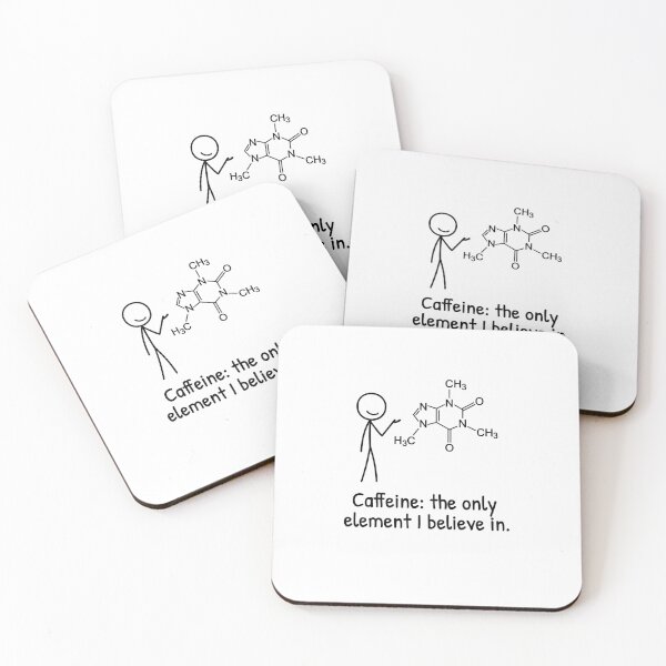 Item preview, Caffeine Doctrine – Minimal XKCD-Style Science Comic designed and sold by AnnSign.