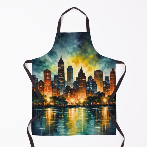 Item preview, Golden Reflections at Dusk – Urban Serenity designed and sold by ArtesioByZaber.