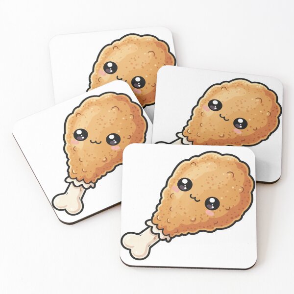 Item preview, Kawaii Fried Chicken Thigh designed and sold by plastikelectrik.