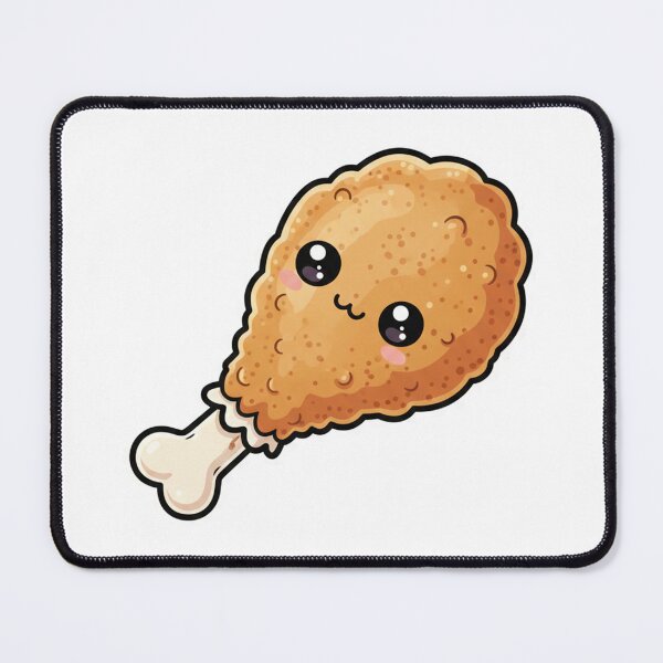 Item preview, Kawaii Fried Chicken Thigh designed and sold by plastikelectrik.