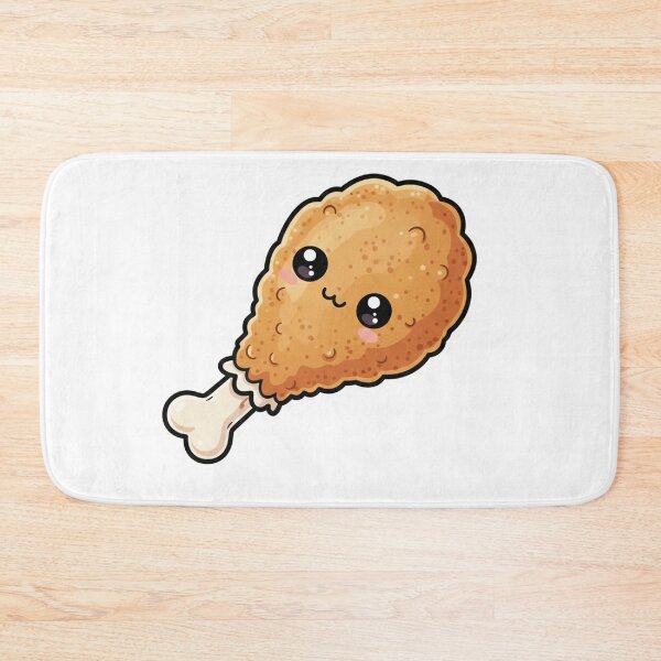 Item preview, Kawaii Fried Chicken Thigh designed and sold by plastikelectrik.