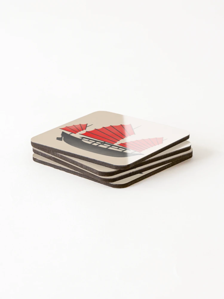 Thumbnail 4 of 5, Coasters (Set of 4), Junk Boat designed and sold by RorisRealms.