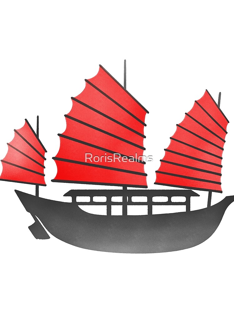 Thumbnail 3 of 3, Scarf, Junk Boat designed and sold by RorisRealms.