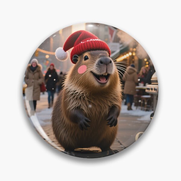 Item preview, Christmas Capybara designed and sold by casamomo.