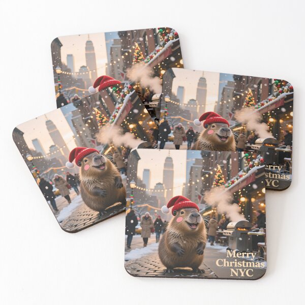 Item preview, Christmas Capybara designed and sold by casamomo.