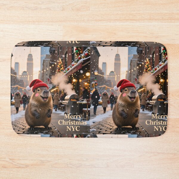Item preview, Christmas Capybara designed and sold by casamomo.
