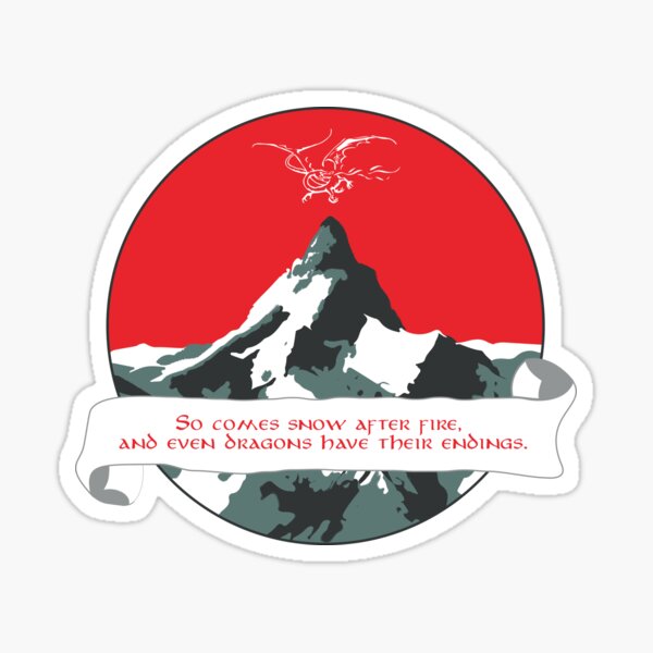 The lonely mountain Sticker