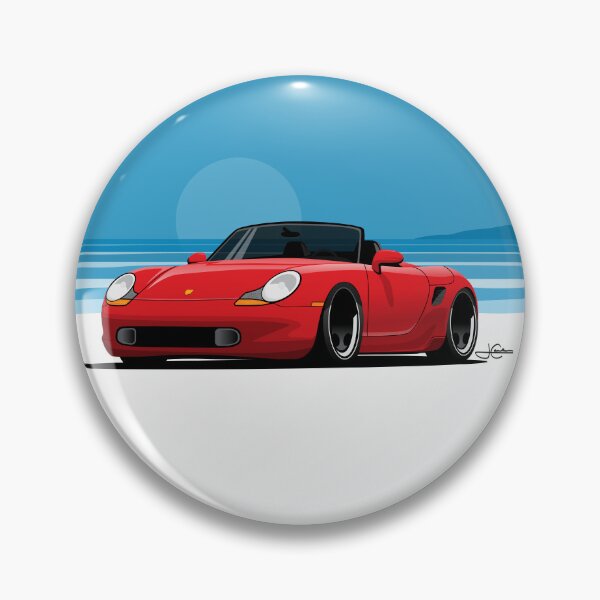 Item preview, Retro Porsche 986 Boxster beach illustration Essential  designed and sold by blackdogshop.