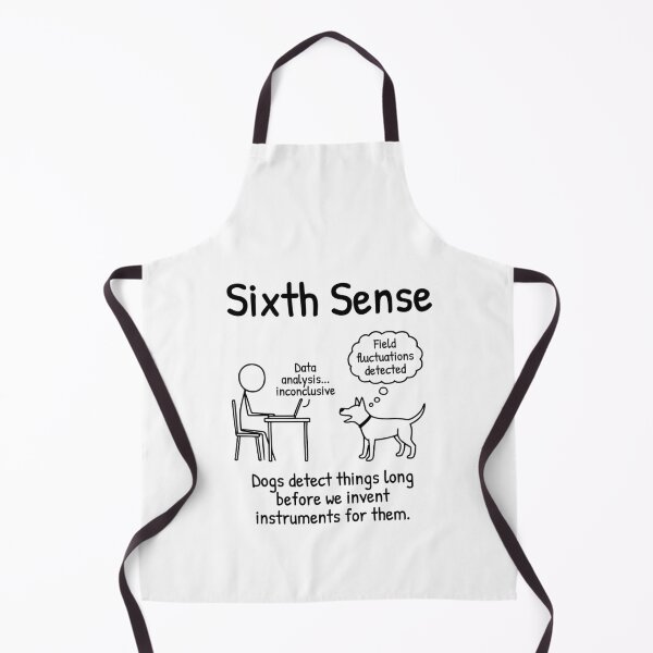 Item preview, Sixth Sense XKCD-Style Science & Dog Humor Comic designed and sold by AnnSign.