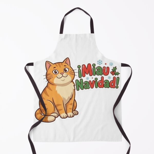 Item preview, Cute Miau Navidad Spanish Christmas Cat Art designed and sold by Innova_Creations.