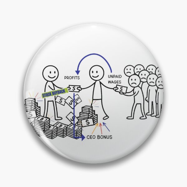Item preview, Stop Stock Buyback designed and sold by Dyspolitico.