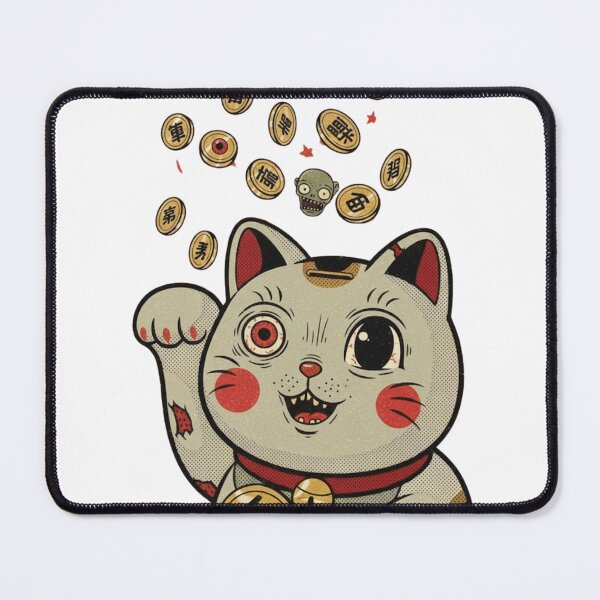 Item preview, Zombie Lucky Cat (Maneki - Neko) | Plants vs. Zombie Pop Art designed and sold by chunzartshop.