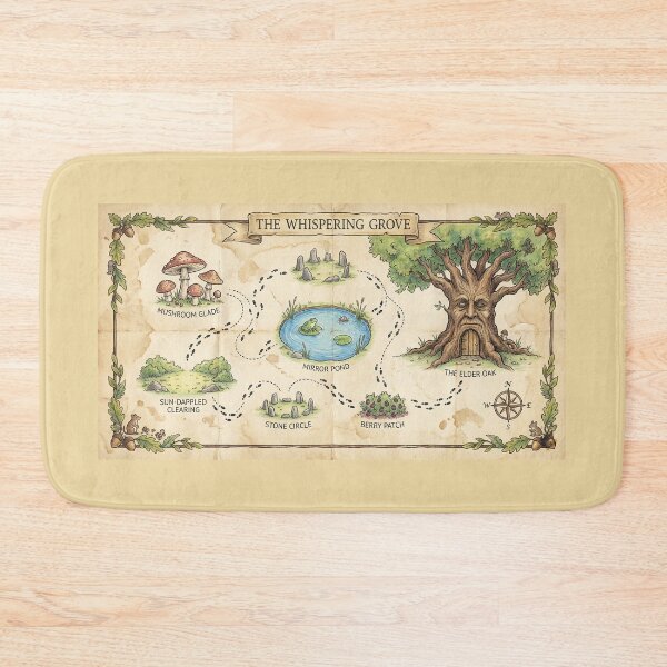Item preview, Forest Map — Imaginary Grove designed and sold by Tamer ⭐⭐⭐⭐⭐.