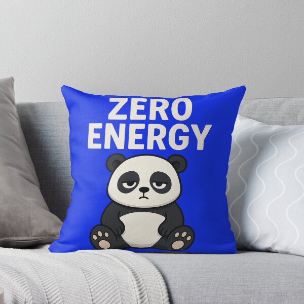 Item preview, Zero Energy Panda – Funny Lazy Cartoon designed and sold by Papier Atelier Art.