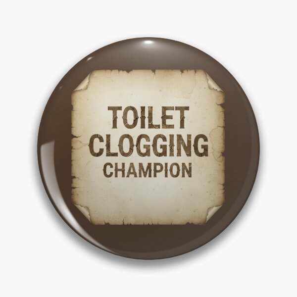 Item preview, Toilet Clogging Champion - Funny Vintage Style Dad Joke designed and sold by axiksa10.