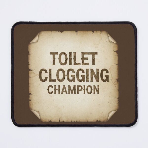 Item preview, Toilet Clogging Champion - Funny Vintage Style Dad Joke designed and sold by axiksa10.