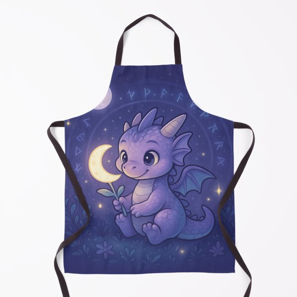 Item preview, Moon Garden Dragon – Cute Lunar Fantasy Baby Dragon Art designed and sold by EpicDragons-.