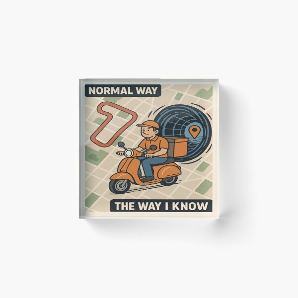 Item preview, Wormhole GPS Delivery Driver Meme | “THE WAY I KNOW” Route designed and sold by POD DYNASTY | Original Print On Demand T-Shirt Graphics.