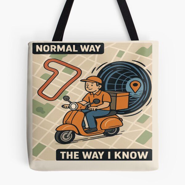 Item preview, Wormhole GPS Delivery Driver Meme | “THE WAY I KNOW” Route designed and sold by POD DYNASTY | Original Print On Demand T-Shirt Graphics.