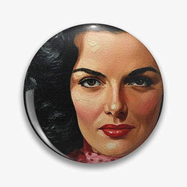 Item preview, 1940s Classic Star Polka Dot Scarf Art | Dark Hair Red Lips Painting | Old Hollywood Style designed and sold by Art's Diner.