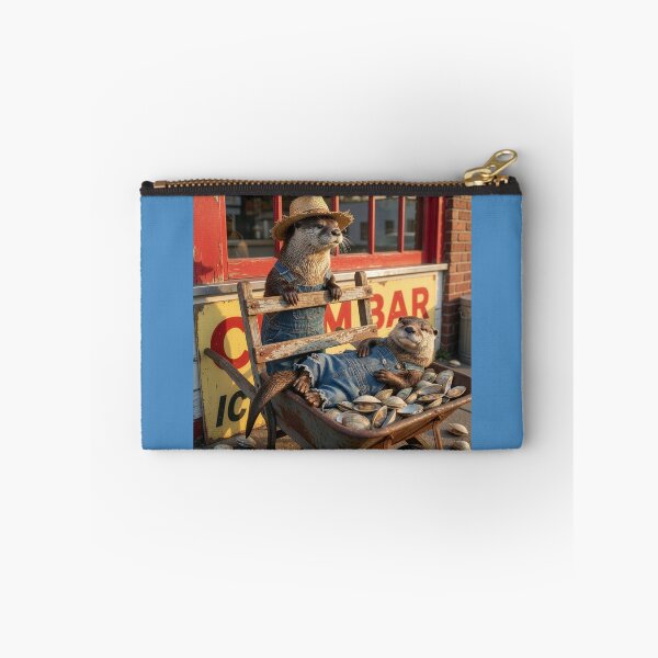 Item preview, Otters Visit All-You-Can-Eat Clam Bar designed and sold by Tridentulus.
