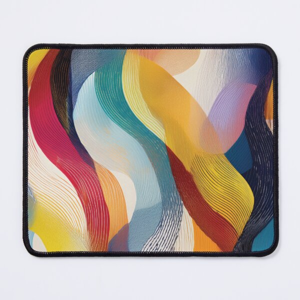 Item preview, Abstract Swirly Ribbons in Rainbow Colors designed and sold by DuckyRubin.