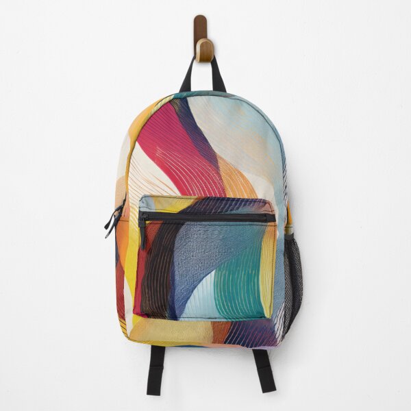 Item preview, Abstract Swirly Ribbons in Rainbow Colors designed and sold by DuckyRubin.