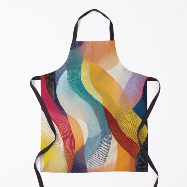 Item preview, Abstract Swirly Ribbons in Rainbow Colors designed and sold by DuckyRubin.