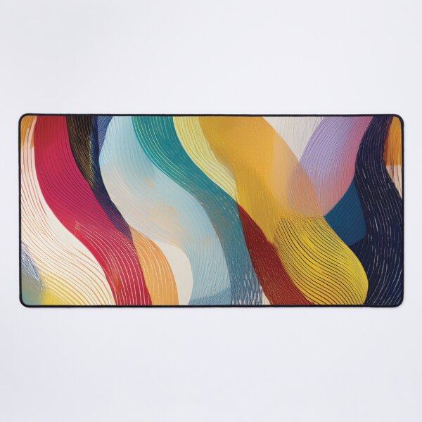 Item preview, Abstract Swirly Ribbons in Rainbow Colors designed and sold by DuckyRubin.