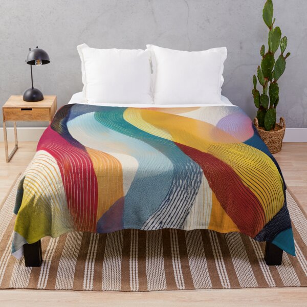 Item preview, Abstract Swirly Ribbons in Rainbow Colors designed and sold by DuckyRubin.