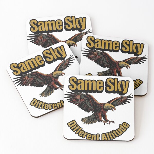 Item preview, Same Sky Different Altitude – Minimal Eagle Illustration Design designed and sold by RectifyFashions.