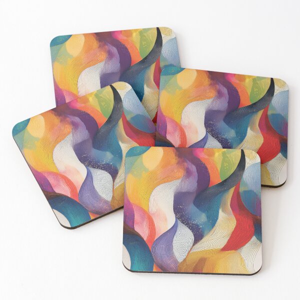 Item preview, Abstract Swirlys in Rainbow Colors designed and sold by DuckyRubin.