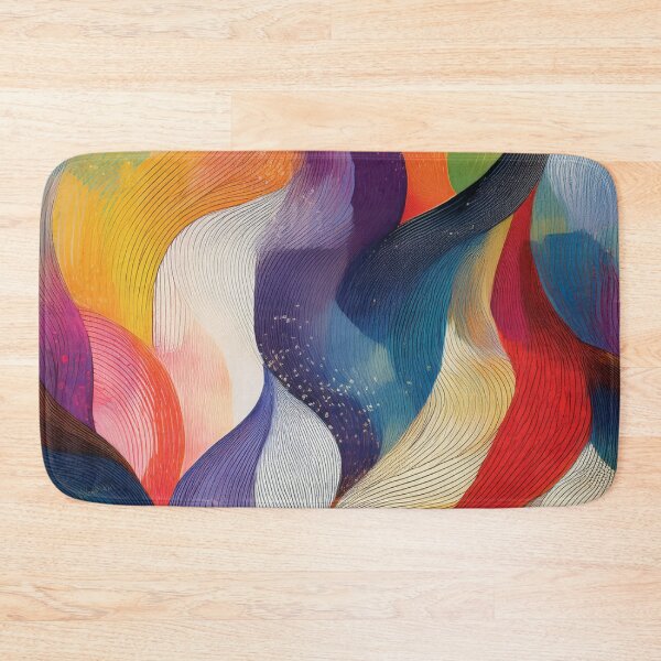Item preview, Abstract Swirlys in Rainbow Colors designed and sold by DuckyRubin.