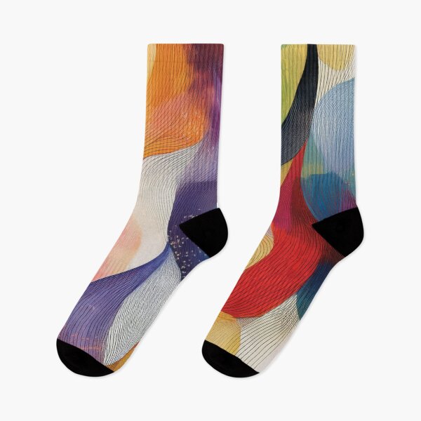 Item preview, Abstract Swirlys in Rainbow Colors designed and sold by DuckyRubin.